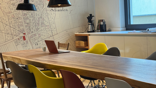 Seminarraum „Kreativküche“ der ABIS Akademie Stuttgart im Hotel Hirsch in Fellbach